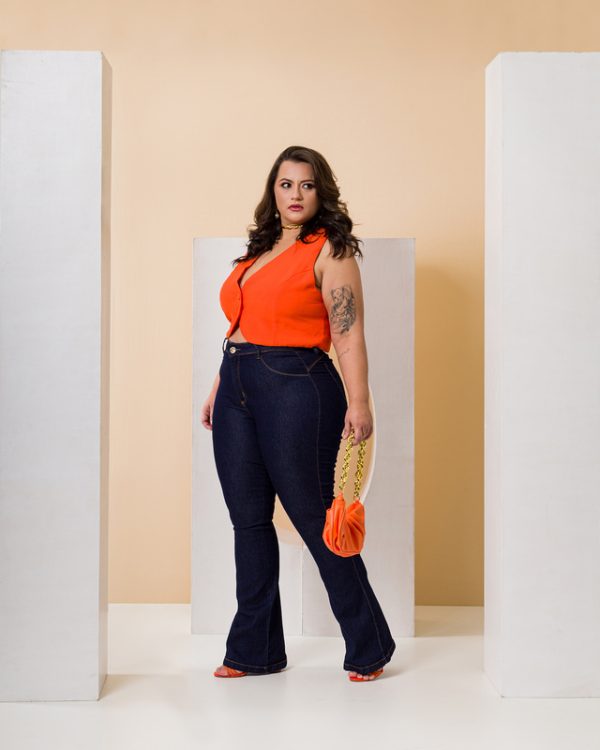 Bootcut Plus Size Amaciada